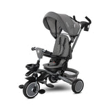 Tricicletă pliabilă Freccia gri+negru cu rotație la 360 de grade