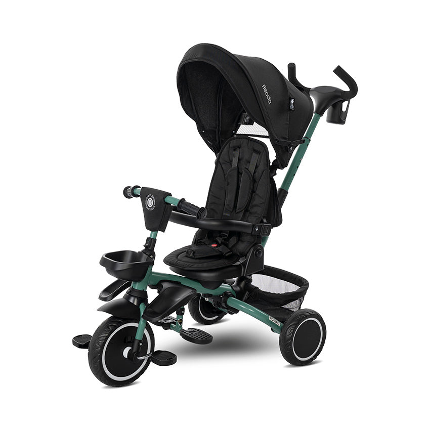 Tricicletă pliabilă Freccia neagră+verde cu rotație 36