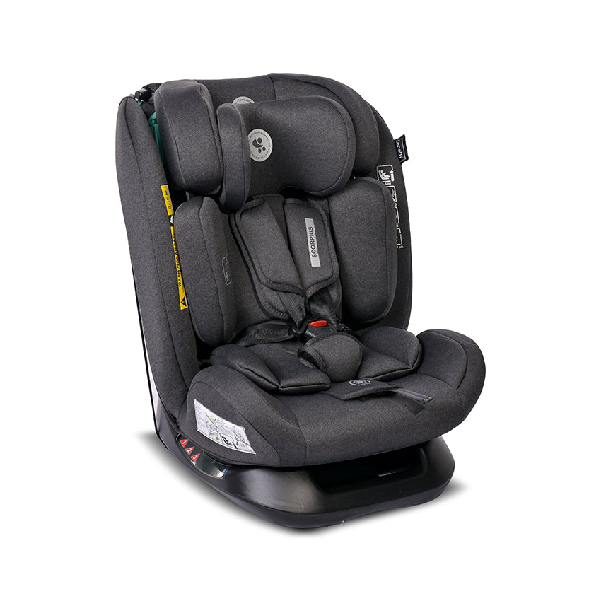 Ст. За Кола Scorpius 40-150Cm Черен Jasper - Група 0+/1/2/3 (0-36Кг) - Lorelli Premium - BebeMama