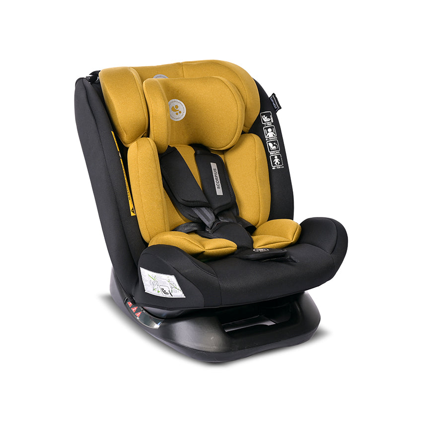 Ст. За Кола Scorpius 40-150Cm Lemon Curry - Група 0+/1/2/3 (0-36Кг) - Lorelli Premium - BebeMama