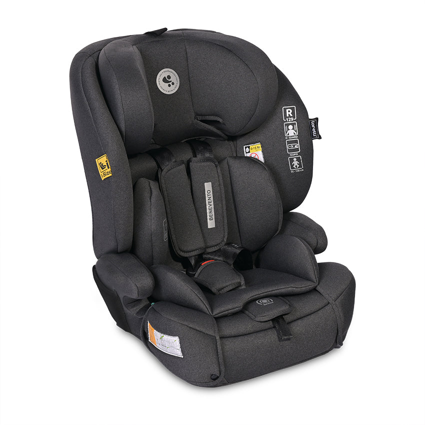 Стол За Кола Benevento 76-150Cmisofix Черен Jasper - Група 1/2/3 (9-36Кг) - Lorelli Premium - BebeMama