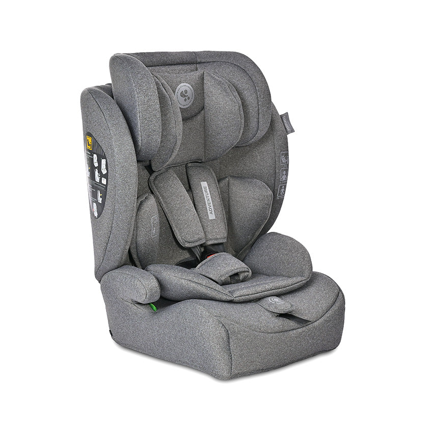 Стол За Кола Adventure I-Size 76-150Cm Grey 1Бр/Ка - Група 1/2/3 (9-36Кг) - Lorelli Classic - BebeMama