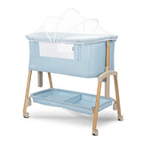 Мини Кошара Millie С Падаща Преграда Blue Wooden Lorelli Premium