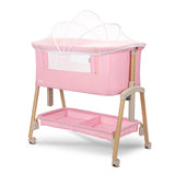 Мини Кошара Millie С Падаща Преграда Pink Wooden Lorelli Premium