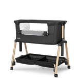 Мини Кошара Layla 2в1 Black Wooden Effect С Падаща Lorelli Premium