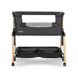 Мини Кошара Layla 2в1 Black Wooden Effect С Падаща Lorelli Premium