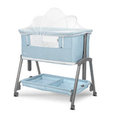 Мини Кошара Layla 2в1 Blue С Падаща Преграда Lorelli Premium