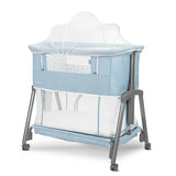 Мини Кошара Layla 2в1 Blue С Падаща Преграда Lorelli Premium