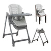 Стол За Хранене 3в1 Chef Grey Leather Lorelli Premium