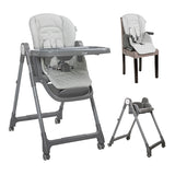 Стол За Хранене 3в1 Chef Grey Leather Lorelli Premium