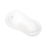 Cadă de baie 84 cm antiderapantă cu scurgere Bear White S