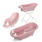 Cadă de baie 88 cm cu scurgere + termostat + duș Nordic Pink
