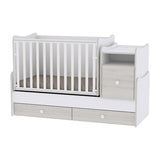 Culoare pat Trend Plus Alb/Stejar Deschis