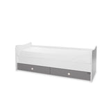 Culoare pat Trend Plus Alb/Gri Piatră