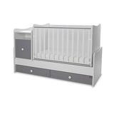 Culoare pat Trend Plus Alb/Gri Piatră