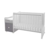 Culoare pat Trend Plus Alb/Gri Piatră