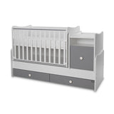 Culoare pat Trend Plus Alb/Gri Piatră