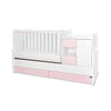 Pat Minimax New 190/72 Culoare Alb/Roz Orhidee