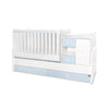 Pat Minimax New 190/72 Culoare Alb/Albastru Baby