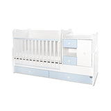 Pat Minimax New 190/72 Culoare Alb/Albastru Baby