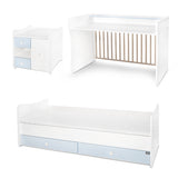 Легло Minimax New 190 72 Цвят Бяло Baby Blue Lorelli Classic