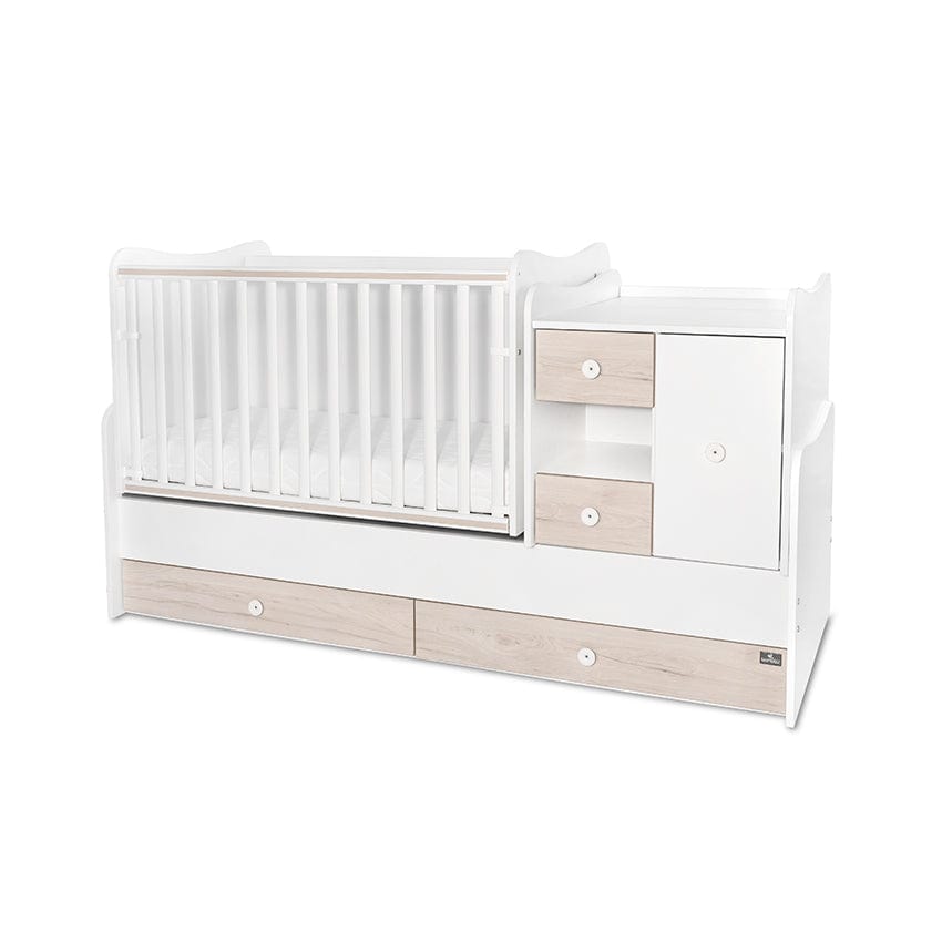 Pat Minimax 190/72 Culoare Alb/Stejar Deschis Nou