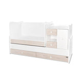 Pat Minimax 190/72 Culoare Alb/Stejar Deschis Nou