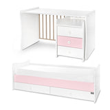 Легло Maxi Plus New 70 160 Бяло Orchid Pink 3box Lorelli Classic