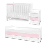 Легло Maxi Plus New 70 160 Бяло Orchid Pink 3box Lorelli Classic