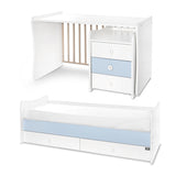 Легло Maxi Plus New 70 160 Бяло Baby Blue 3box Lorelli Classic