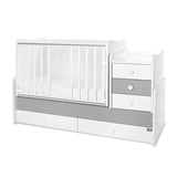 Легло Maxi Plus New 70/160 Бяло/Stone Grey-3Box