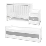 Легло Maxi Plus New 70 160 Бяло Stone Grey 3box Lorelli Classic
