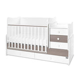 Легло Maxi Plus New 70/160 Бяло/Кафе-3Box