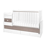 Легло Maxi Plus New 70/160 Бяло/Кафе-3Box
