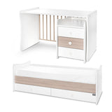 Легло Maxi Plus New 70 160 Бяло Кехлибар 3box Lorelli Classic