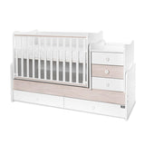 Легло Maxi Plus New 70/160 Бяло/Светъл Дъб-3Box