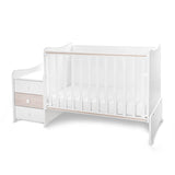 Легло Maxi Plus New 70/160 Бяло/Светъл Дъб-3Box