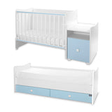 Легло Trend Plus 70 160 Цвят Бяло Baby Blue 3box Lorelli Classic
