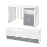 Легло Trend Plus 70 160 Цвят Бяло Stone Grey 3box Lorelli Classic