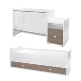 Легло Trend Plus New 70 160 Цвят Бяло Кафе 3box Lorelli Classic