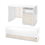 Легло Trend Plus 70 160 Цвят Бяло Светъл Дъб 3box Lorelli Classic