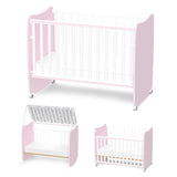 Легло Stars 60 120 Цвят Бяло Orchid Pink Lorelli Premium
