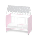 Легло Stars 60 120 Цвят Бяло Orchid Pink Lorelli Premium