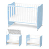 Легло Stars 60 120 Цвят Бяло Baby Blue Lorelli Premium
