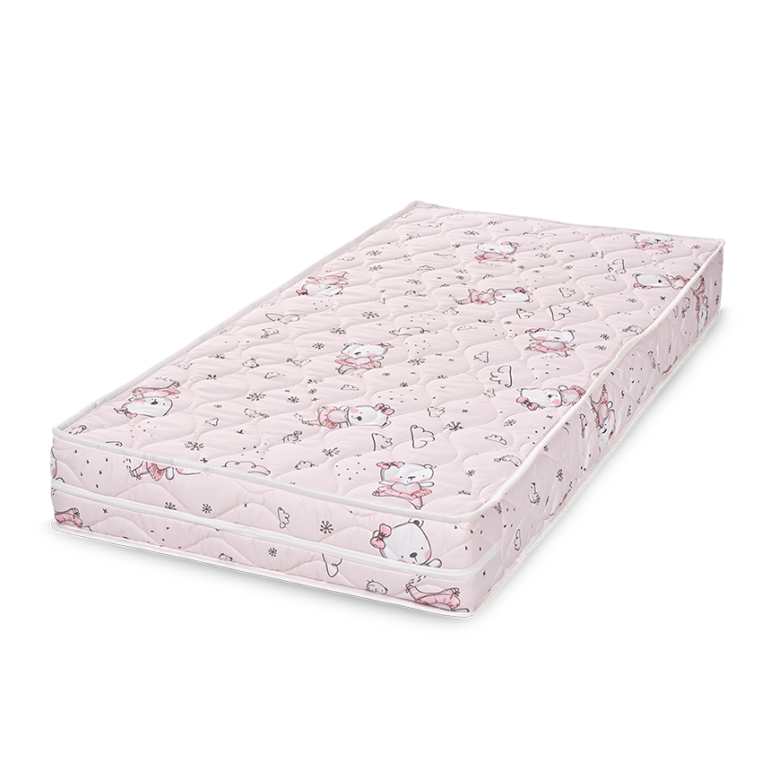 Saltea Relax din spumă 60/120-12cm, ursuleț de pluș roz, balerină