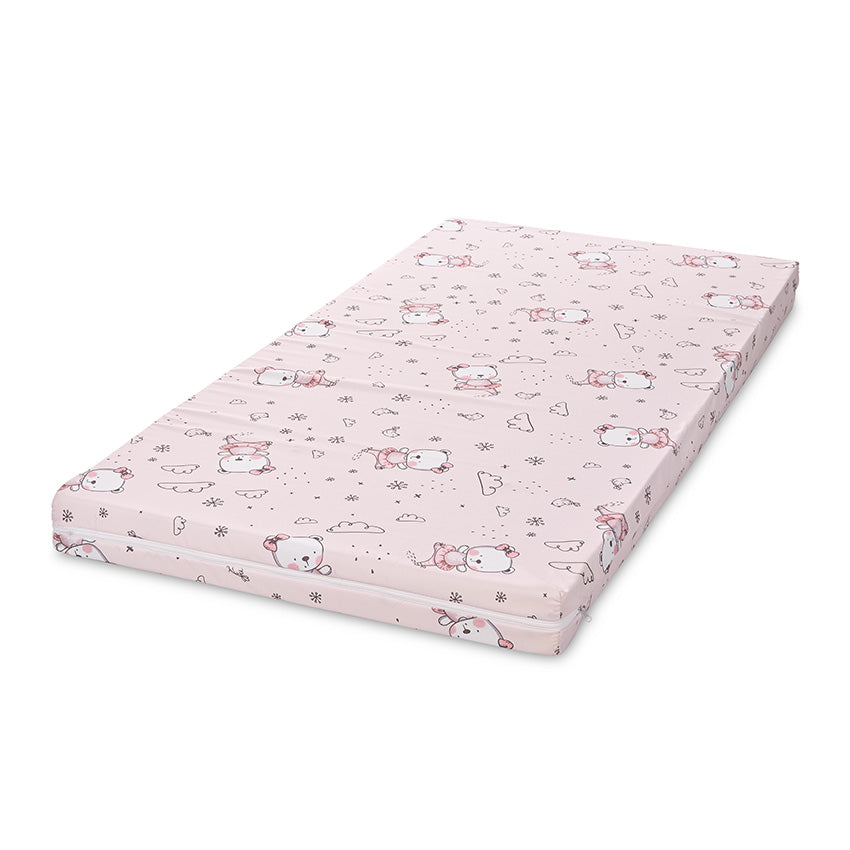 Saltea clasică din spumă 70/140-9cm, ursuleț balerină roz