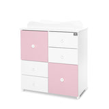 Culoare dulap Alb/Roz Orhidee - 2 Cutii