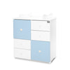Culoare dulap Alb/Albastru-2 cutii