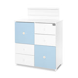 Culoare dulap Alb/Albastru-2 cutii