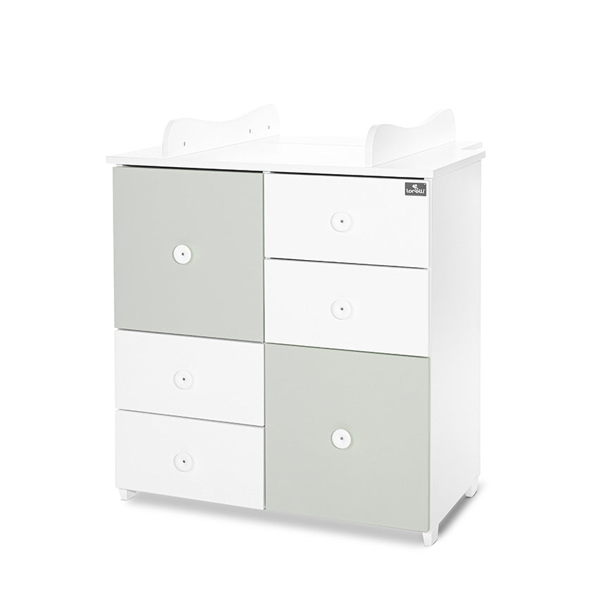 Culoare dulap Alb/Verde Lăptos - 2 Cutii